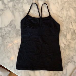 Lululemon black Power Y tank